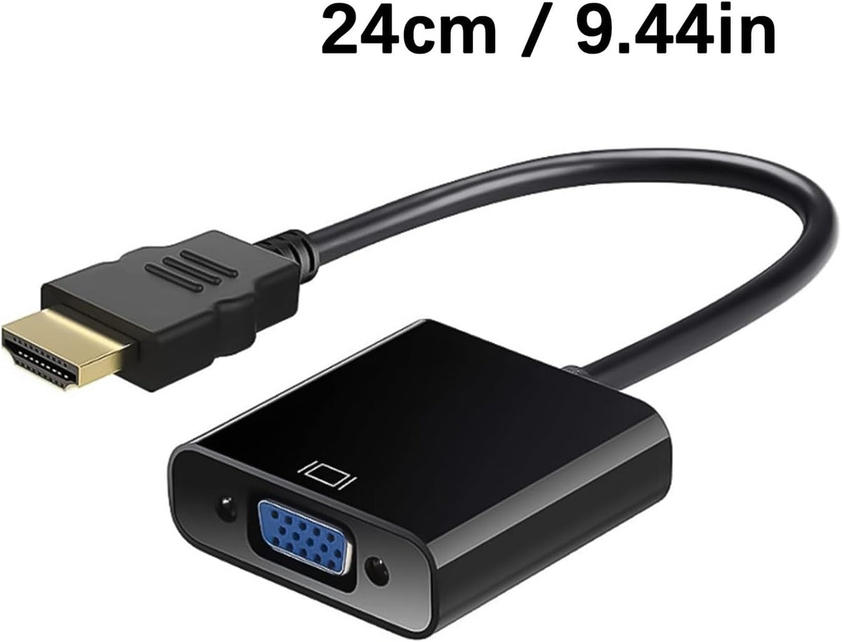 YWLUUOO 1080P HDTV to VGA Adapter Converters Output Computer Connector Dongle for Laptop PC Monitor Projector HDTV