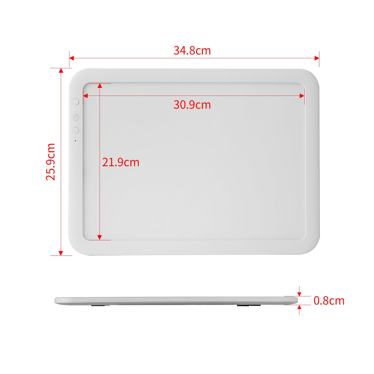 Rechargeable A4 LED Light Box for Tracing, elice Wireless Lightbox Drawing Light Table Light Pad Light Copy Board for Artists Sketching, Up to 8860 Lux Super Bright Lightpad for Cricut Weeding Vinyl
