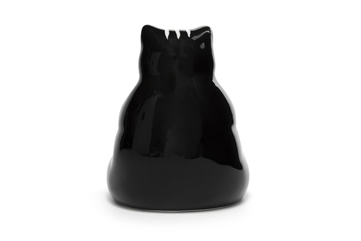 Ceramic Lazy Black Cat Home decor - Can be used as a candy dish, decorative bowl, tealight candle holder and jewelry tray | Unique Birthday gifts for Women, Mom, Grandma, Cat lover, Friend, Coworker