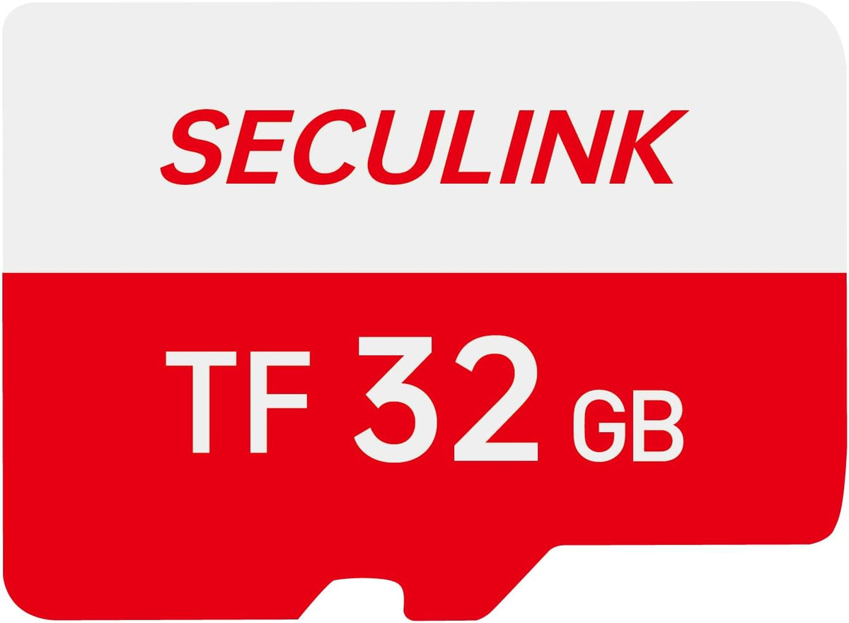 SECULINK FAT32 10 24/7 (32GB) TF Memory Card Format Class High Speed Reading/Writing Recording for Security Camera Dash