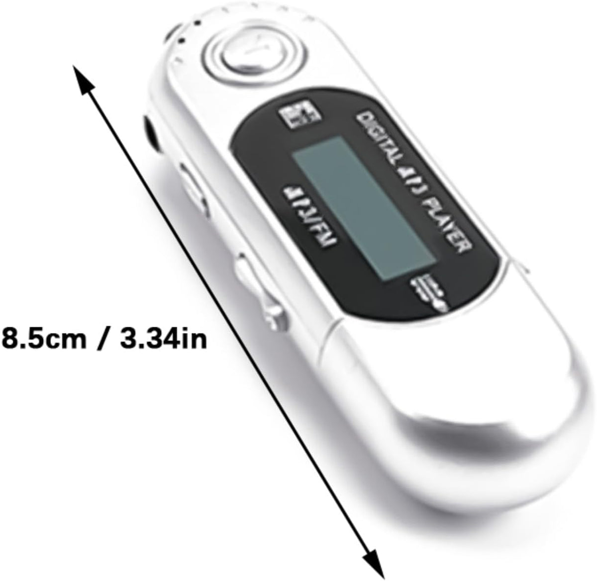 Shurhome MP3 Slimly Compactly Player USB Charging or Battery Power Supply Music Player Supports Multiple Music Format