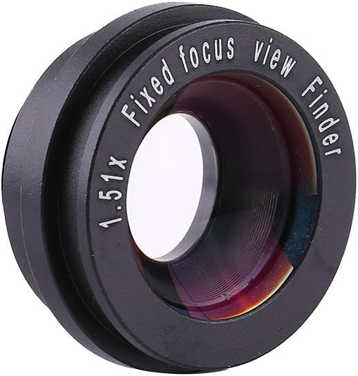 AlcheLHymist 1.5X 6 Fixed Focus Viewfinder Eyepiece Magnifier for DSLR Camera, Durable Eyecup with Mount Bases, Clear