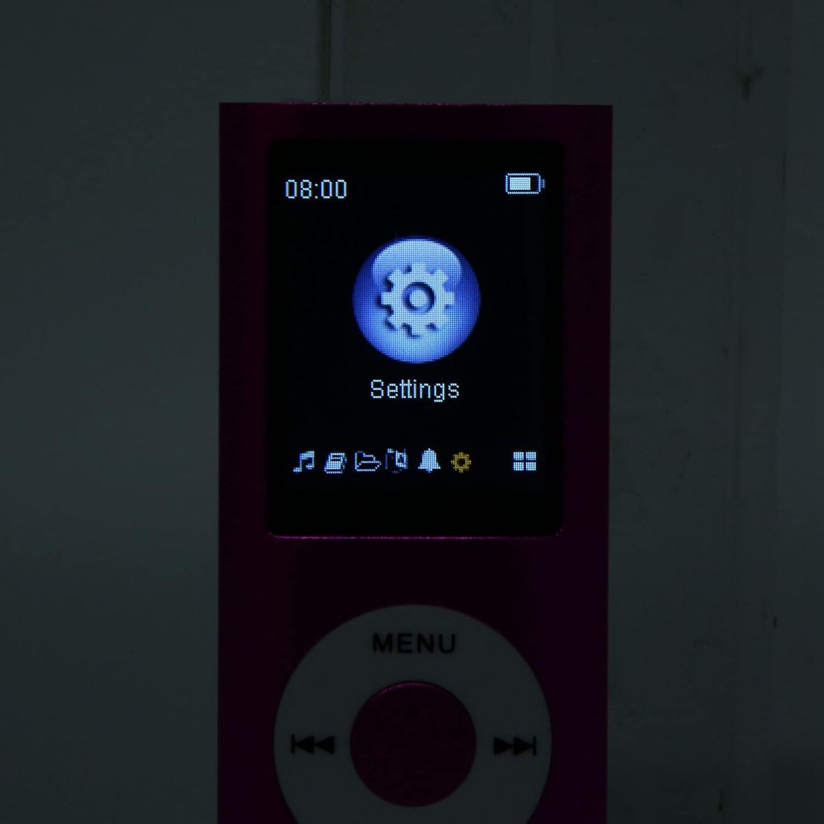 ASHATA MP3 1.8in MP4 Bluetooth Player with LCD, HiFi Sound, Playback, Memory Card Support, Portable Music Player