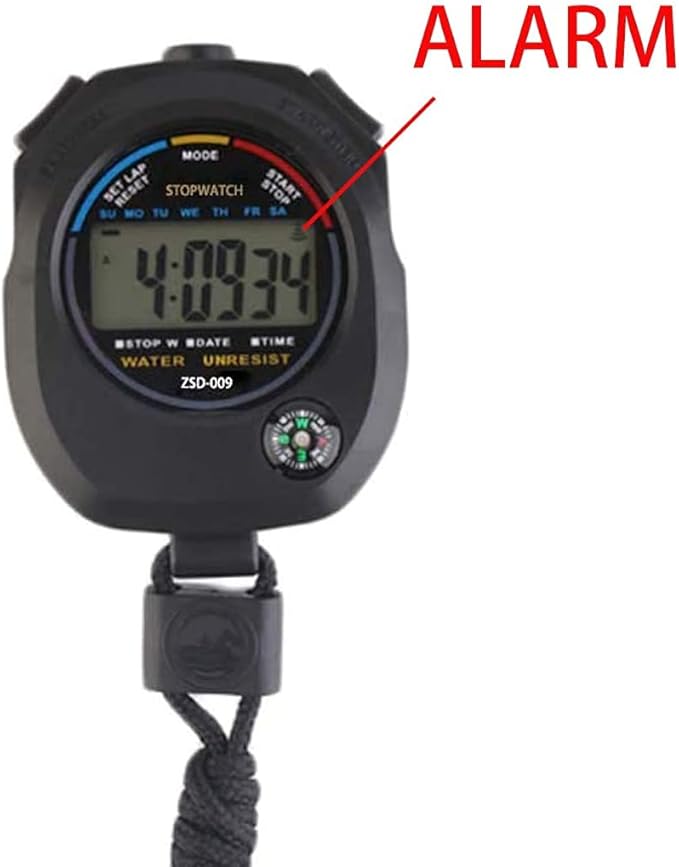 Multi-Function Electronic Digital Sport Stopwatch Timer, Large Display with Date Time and Alarm Function,Suitable for Sports Coaches Fitness Coaches and Referees (10pack)
