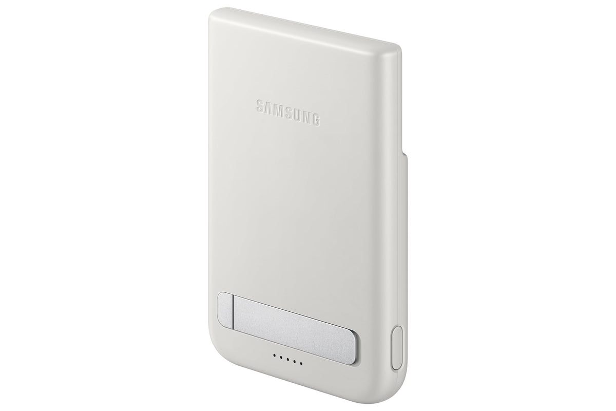 Samsung Galaxy Magnetic Wireless 5,000mAh Battery Pack, Cordless or Wired Super Fast Charging, Built-in Magnets, Sturdy Kickstand