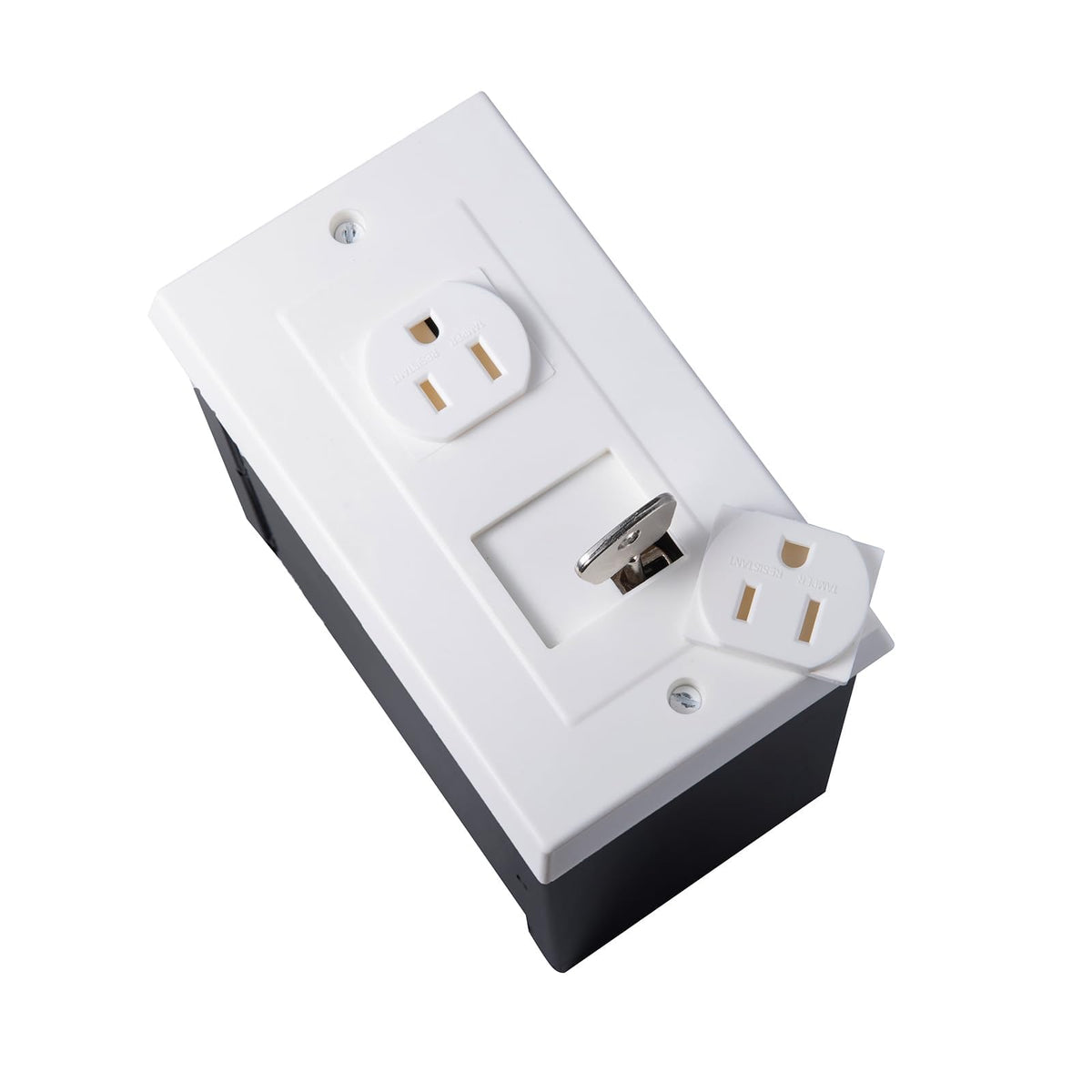 American Outlet Wall Safe Security Secret Hidden Box Covert Safe as the Socket in Plain Sight, Secures Jewelry, Valuables, Cash, Metal Shell, 6.7x6.7x3.9 Inches