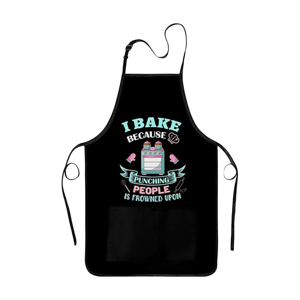 Xmeden Funny Baking Apron for Women - Cute Cooking Aprons for Adults with 2 Pockets, Baking Supplies &Essentials for Home Bakers, Kitchen Apron Gifts for Mother's Day Birthday Christmas