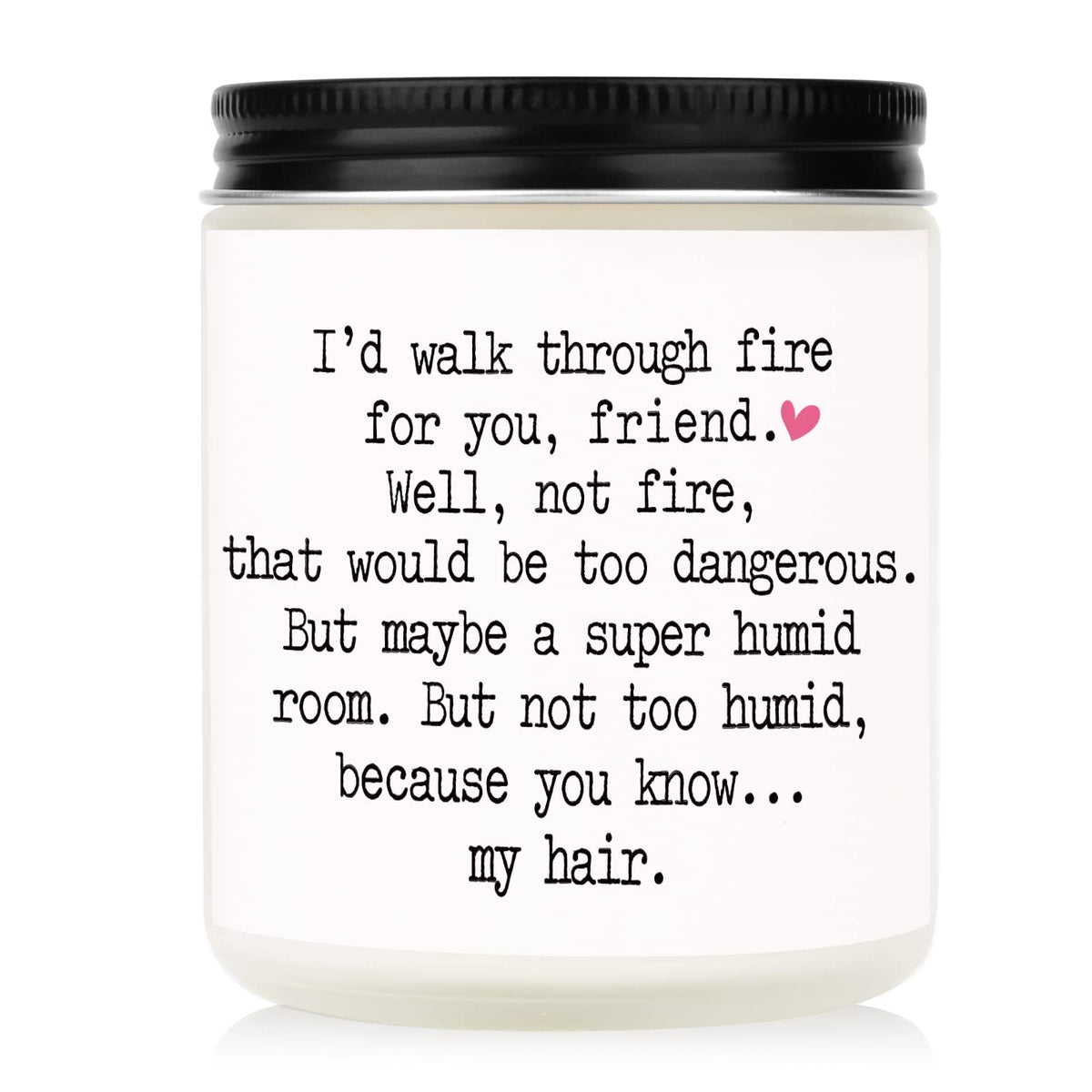 Niyewsor Best Friend Birthday Gifts for Women, Funny Scented Candles for Women, Mothers Day Gifts for Friend, Friendship Gift for Friends Female, Bestie, Soul Sister, BFF, Handmade, 7oz
