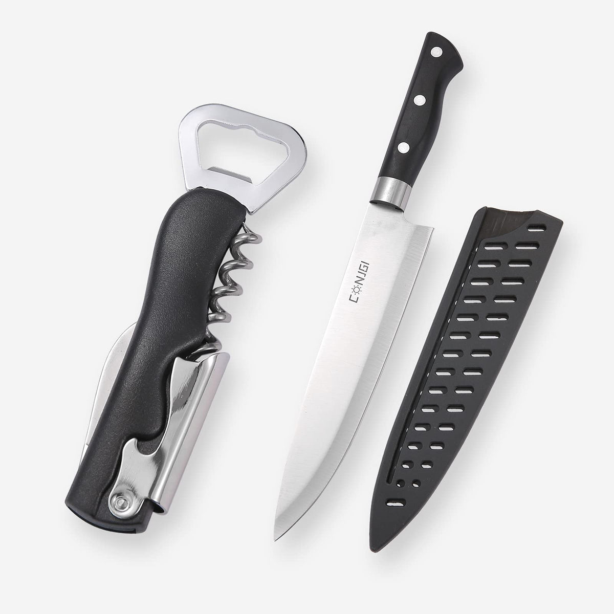 Portable Camping Cooking Utensils Set Bag Suitable for Fork, Spoon, Chopping Board, Chef's Knife,Kitchenware Storage