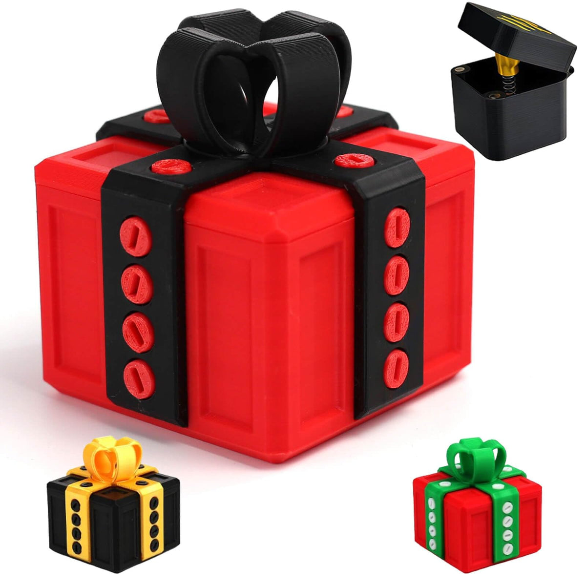MyMegan Gift Box, Gag Gifts for Men Women, Annoying Gift Box for Birthday Office, 3.2" Gotcha Box, Funny Adult Gag Gifts with Pop Up Middle Surprise Finger, Prank Box, Puzzle Box for Cash Gift,
