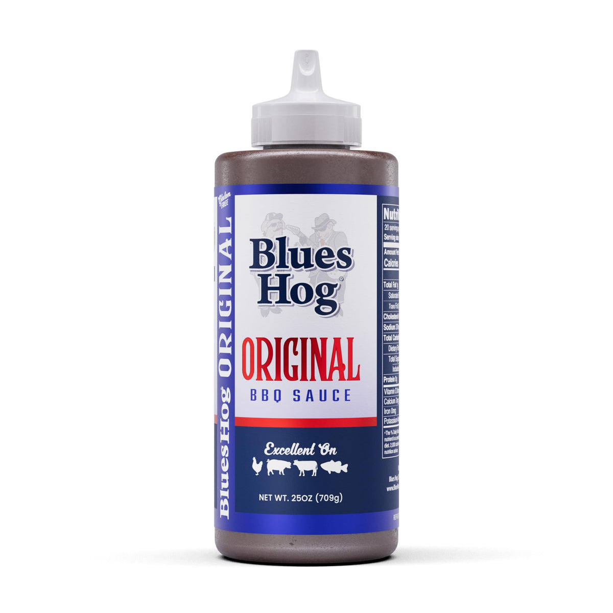 Blues Hog Sauce Barbecue Sauce Box, Raspberry Chipotle 25oz & Smokey Mountain 24oz Duo Pack, Variety Pack Sampler, Gift Set, All-Natural & Gluten Free, No High Fructose Corn Syrup, Made in the USA (Original & Tennessee Red)