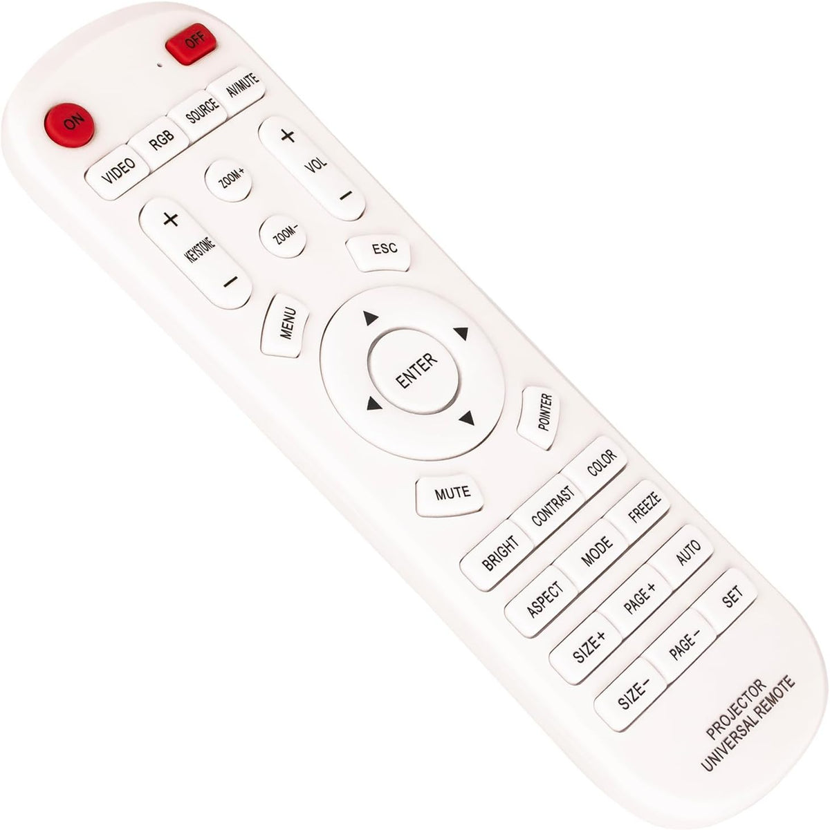 ALLIMITY Universal Projector Replacement Remote Control -- fit for Most of Projector Home Theater Remote Control