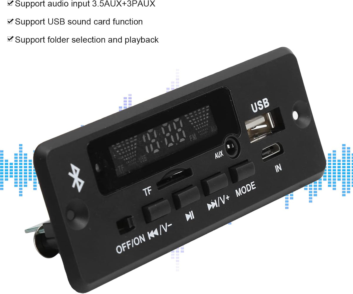 Archuu MP3 5.0 MP3 MP3 Bluetooth Decoding Board Module, Universal Bluetooth WAV Decoding Board Module Decoder Board
