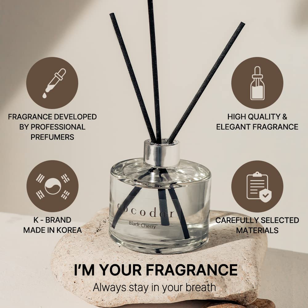 COCODOR Signature Reed Diffuser Set/Refreshing Air / 6.7oz /1 Pack/Home Fragrance Diffuser, Oil Scent Diffuser for Bathroom Shelf Decor