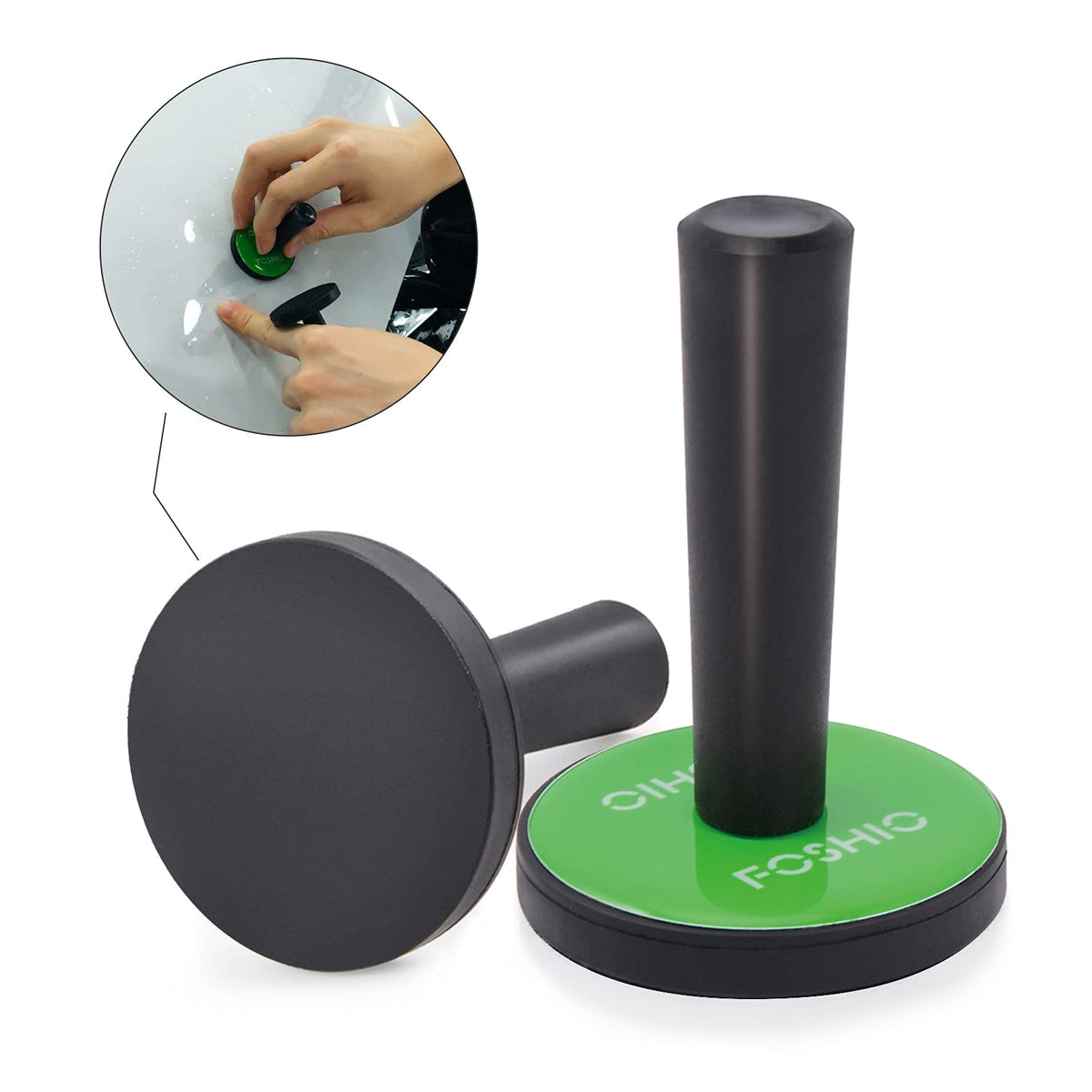 FOSHIO Window Tint Vinyl Wrap Tool Kit with 5M Knife Tape, Felt Squeegee, Micro Squeegee, Wrap Magnets Holders, Gloves, Safety Cutter, Utility Knife, Plastic Razor Blades Vinyl Application