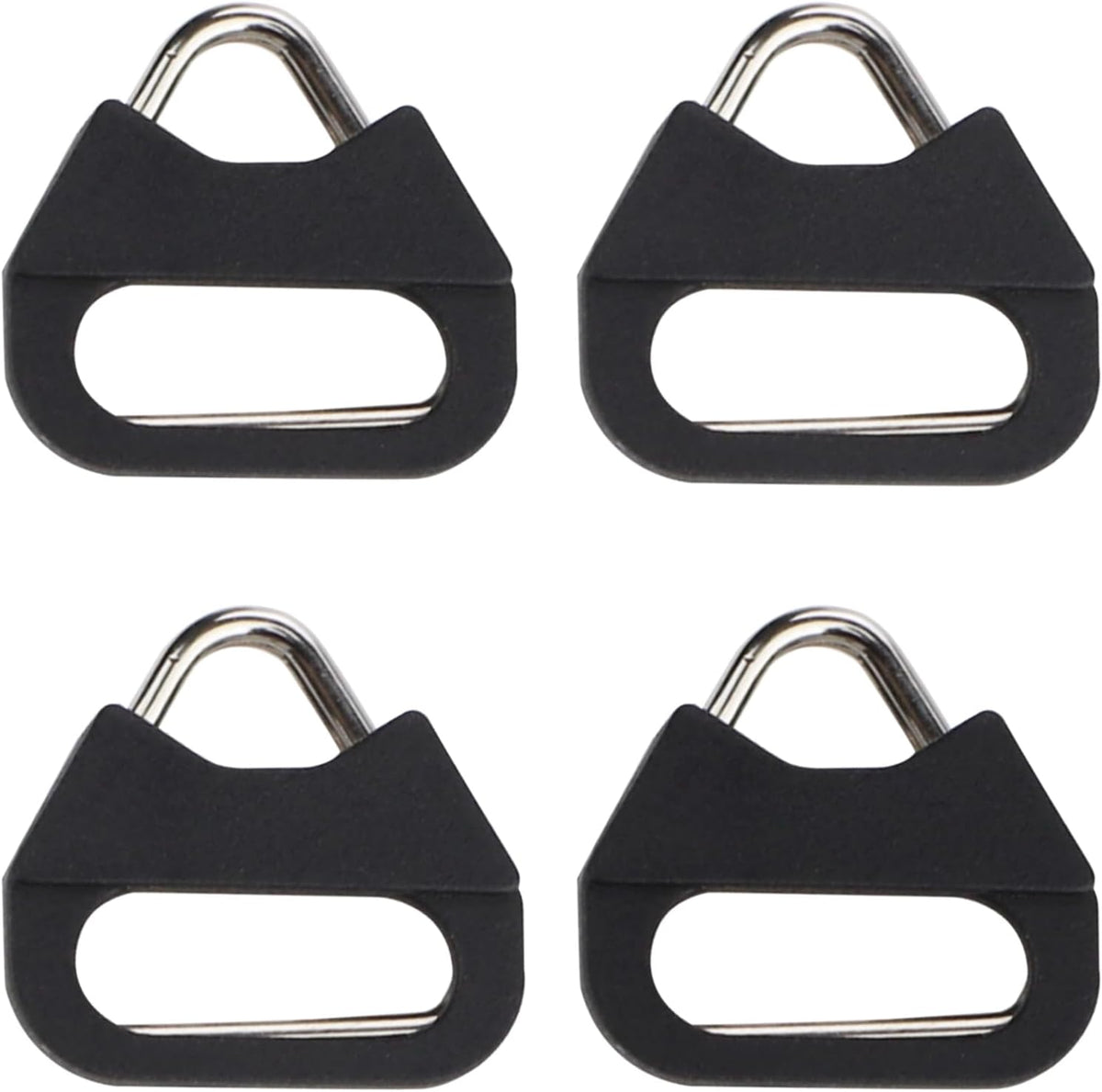 (2 Camera Strap Hook Triangle Split Ring Compatible with Sony Fuji DSLR Mirrorless Camera W/Round Eyelet Pair)