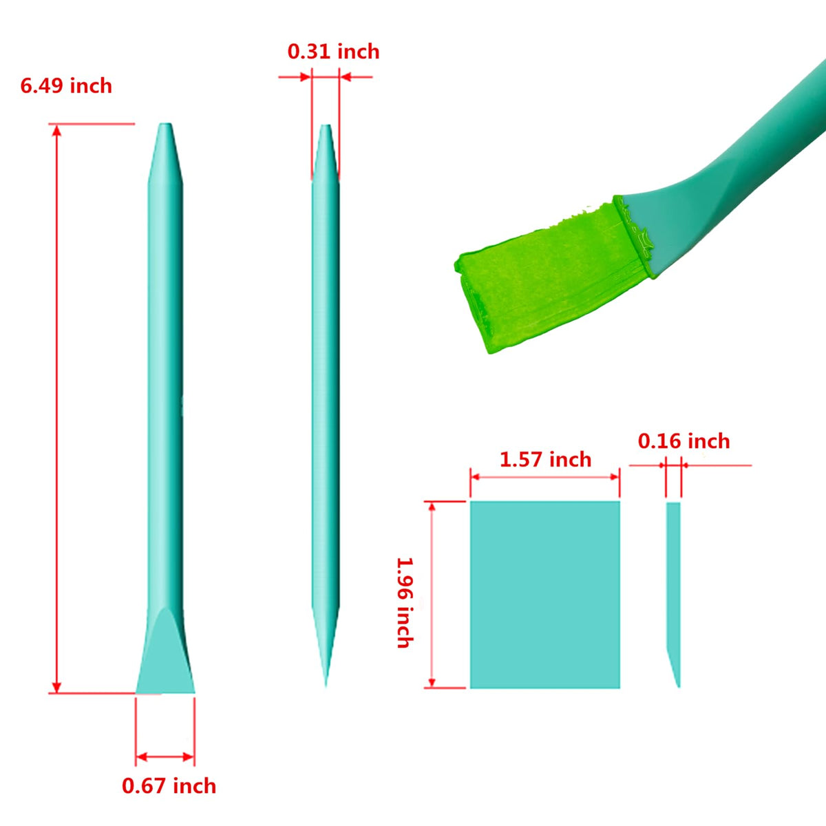 25pcs Screen Printing Squeegees with Flower Round Sponges Brush Set for Chalk Paste/Wood Burning/Craft Paint Tools, Self-Adhesive Stencil Rubber Mini Squeegee for Transfer Chalk Paint Stencil Ink