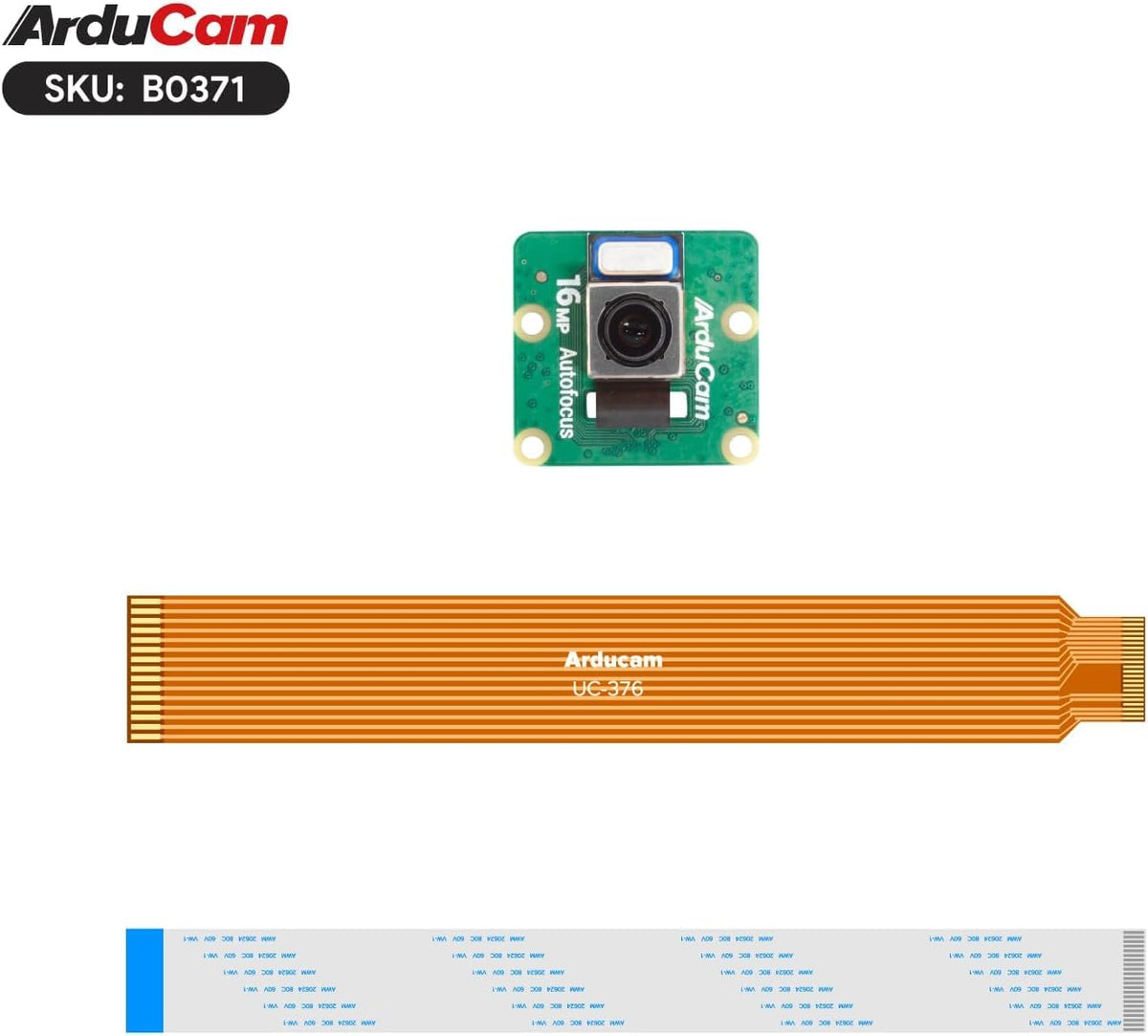Arducam IMX519 16MP 5/4B/3B+, 2 Autofocus Camera Module for Raspberry Pi, AF Pi Camera Compatible with Raspberry Pi