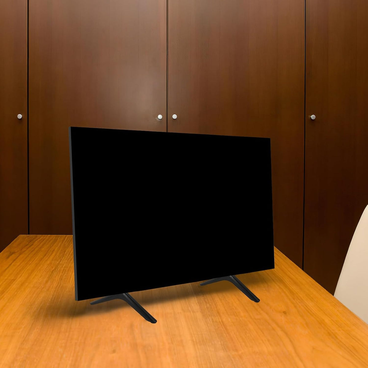 SEWACC Tv Stand Tabletop Support Holder with Screws Tv Desktop Mount Stand for Home Office Hotel Use Strong