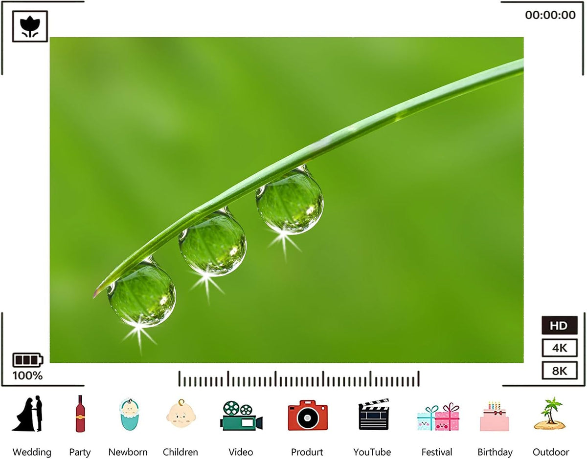 TryKid 10x10ft Green Dewdrop Grass Backdrop Sparkling Water Drop Blade Photography Background Fresh Spring Nature Event