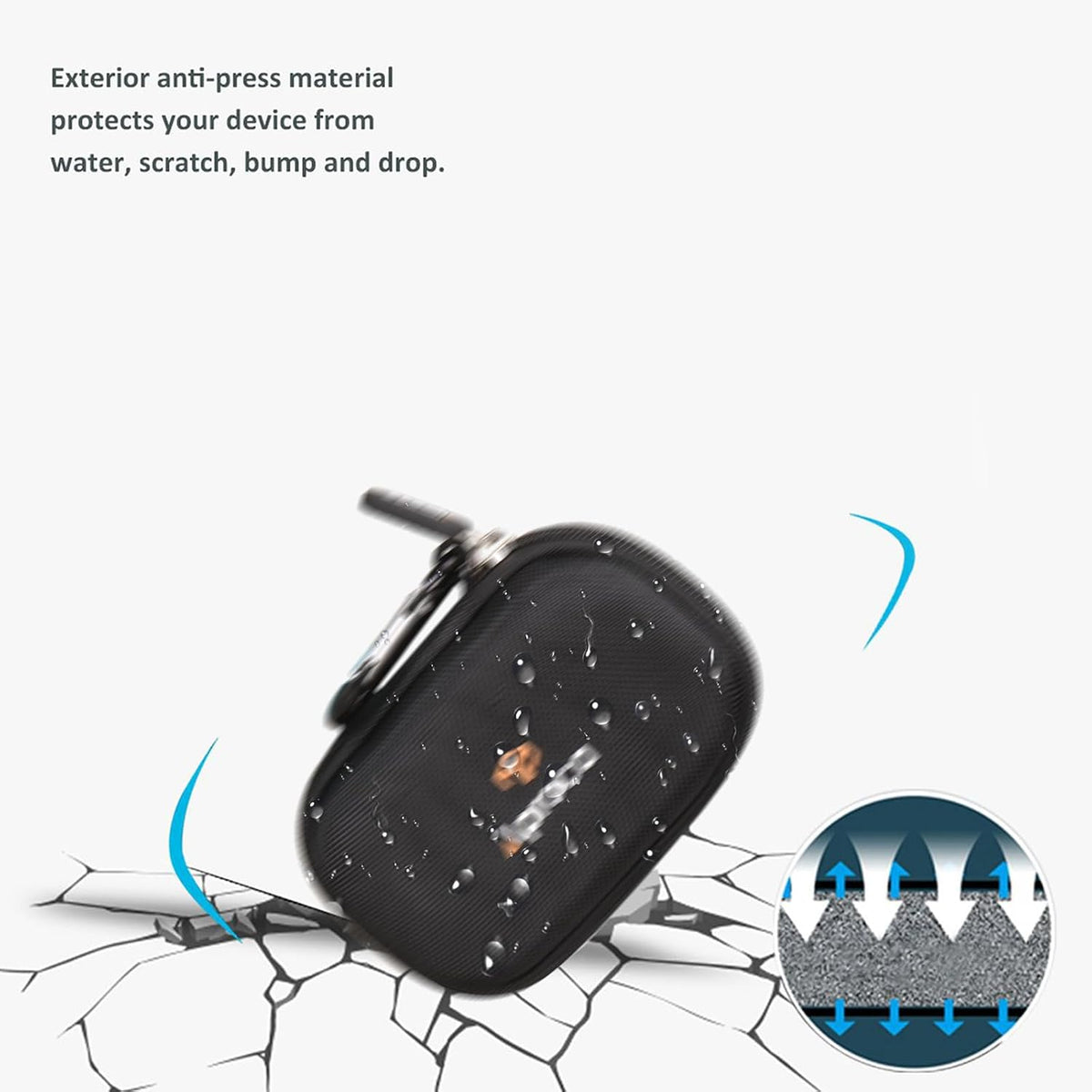 Aproca Case Compatible with PLAUD Note/Note Pro AI Voice Recorder, Portable Hard Storage Bag for Accessories -Black