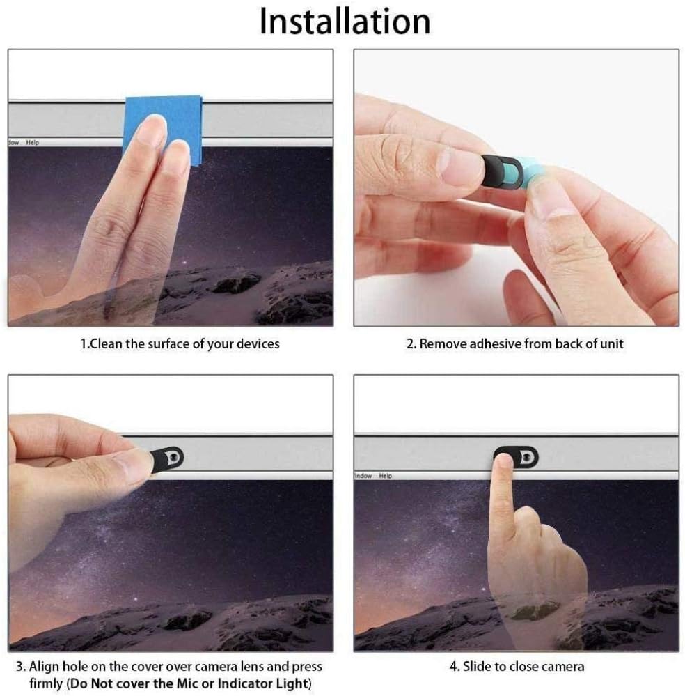 ATWATEC 20, 20, 20 Privacy Camera Cover Security Blocker Webcam Closure for Galaxy Note Ultra - Black Compatible