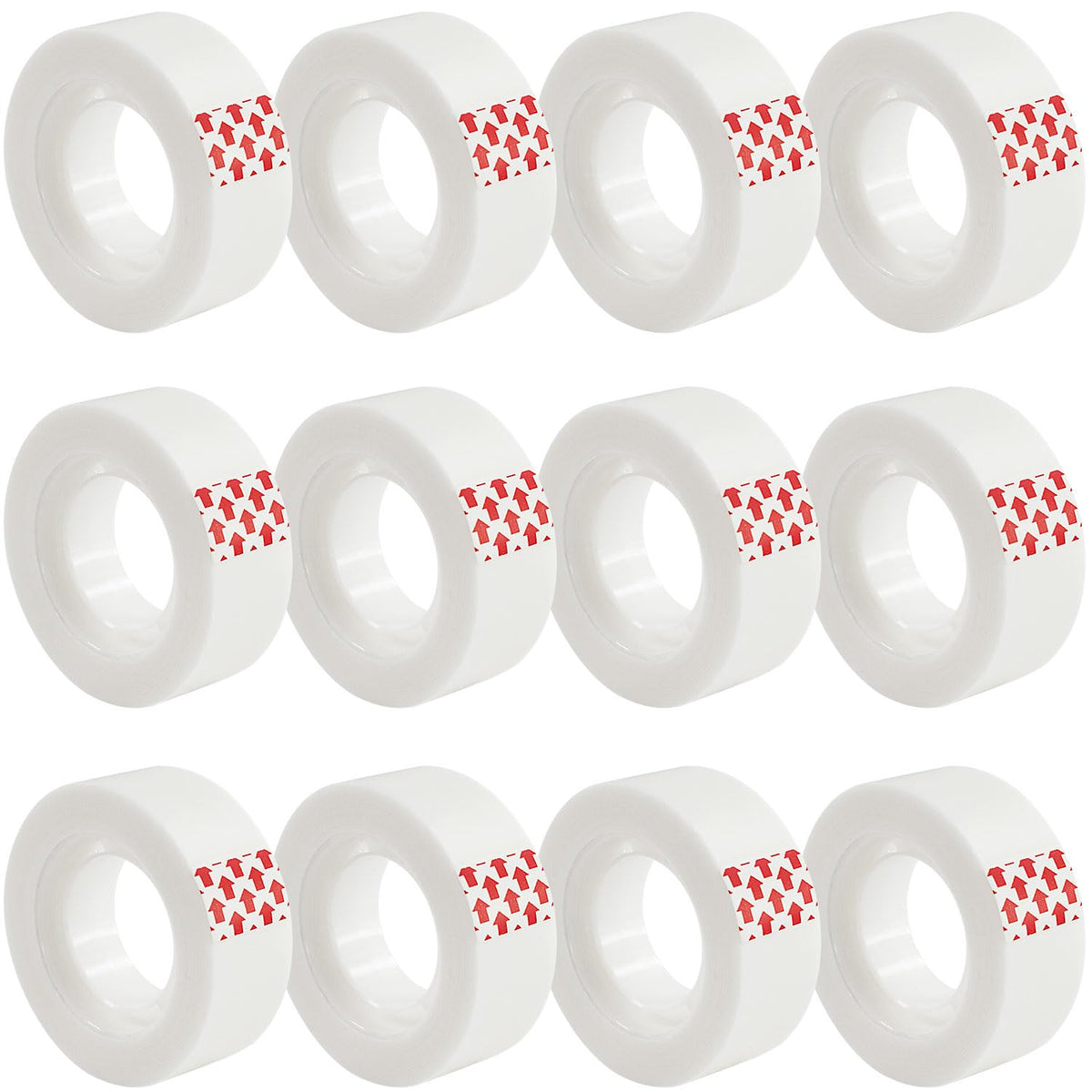 BUOFPK Invisible Tape,12 Rolls Tape Refills Bulk, Writable Tape 3/4 X 1000 Inches, Matte Transparent Tape for Dispenser, School Office Home Supplies for Labeling Gift Wrapping,Craft