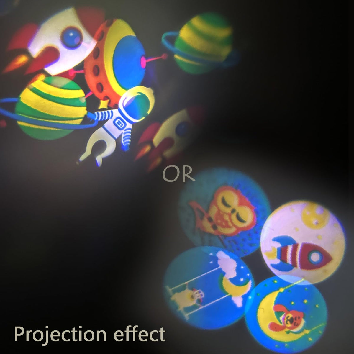 FEIHUAN LED Projection Night Light,Children's Room Decoration,with USB Cable,360 Degree Rotating Nebula Light Projector,The Best Gift for Children's Parties,Birthdays,Christmas,Valentine's Day