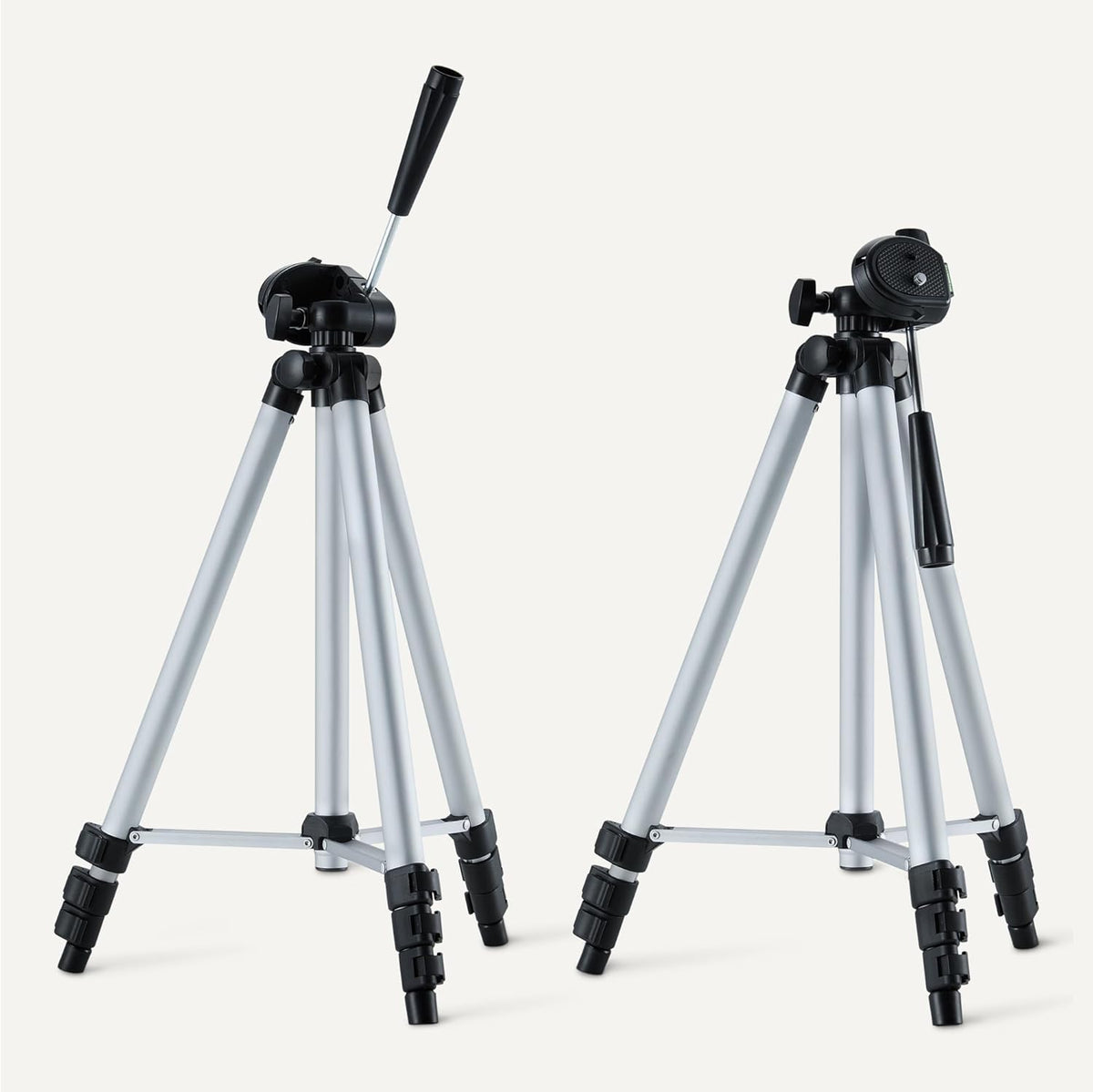 Amazon Basics 50" 360-Degree Lightweight Tripod for Camera and Phone with Travel Bag, Remote Control, Height