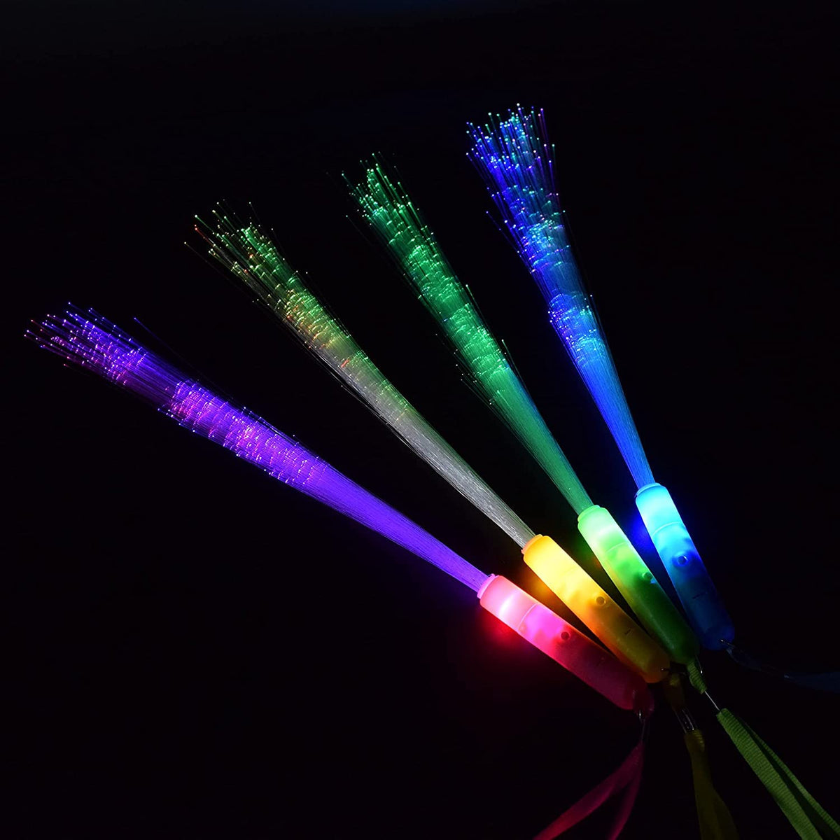 Glow Sticks Bulk, 30 Pcs LED Light Up Wands Glow Sticks with 3 Modes Colorful, Glow in The Dark Party Supplies for Wedding, Raves, Concert, Party