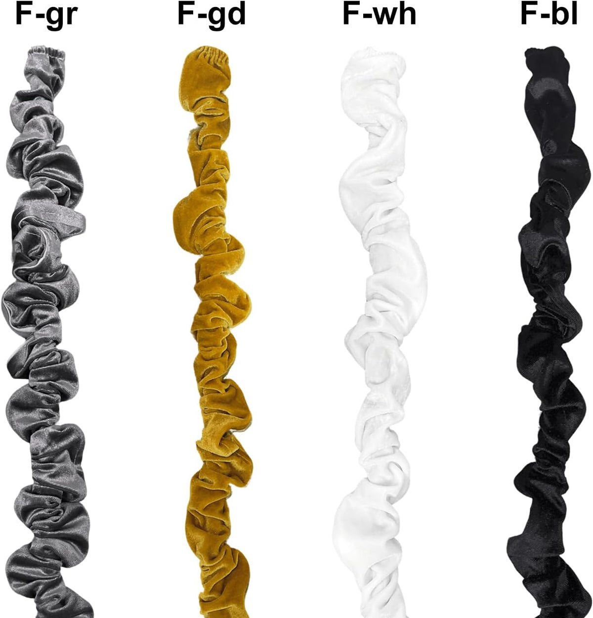 Antique House 2 Pack 3.28 Chandelier Chain Cover Touch Fasteners Black Feet Brushed Polyester Fabric Chain Sleeve