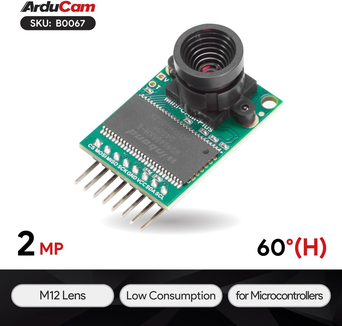 Arducam OV2640 2 Mega2560 Mini Module Camera Shield with Megapixels Lens Compatible with Arduino UNO Board