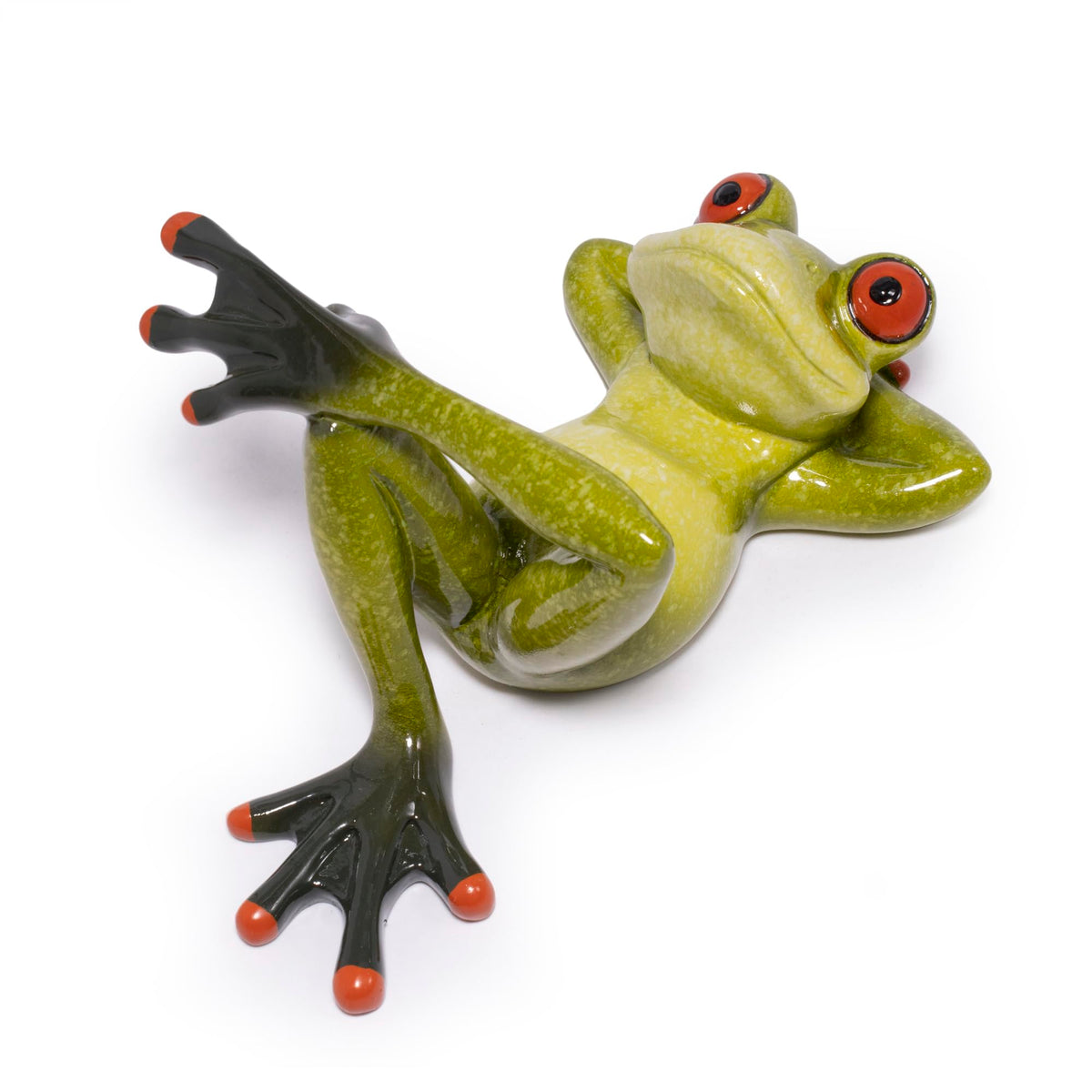 Hodao Cute Frog Phone Stand Holder for Desk – Ocean & Animal Figurine Phone Holder Decoration Unique Gift for Friends, Family, Office & Home Decor (Green-Frog)