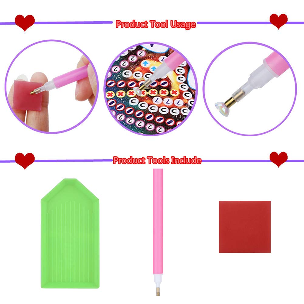 Sulunmo DIY Diamond Art Cards Kits for Adults, 5D Diamond Greeting Cards Kits Art Birthday Cards Birthday Gifts for Families, Friends, Partners with Special Shaped Drills(6Pcs Butterflies-55)