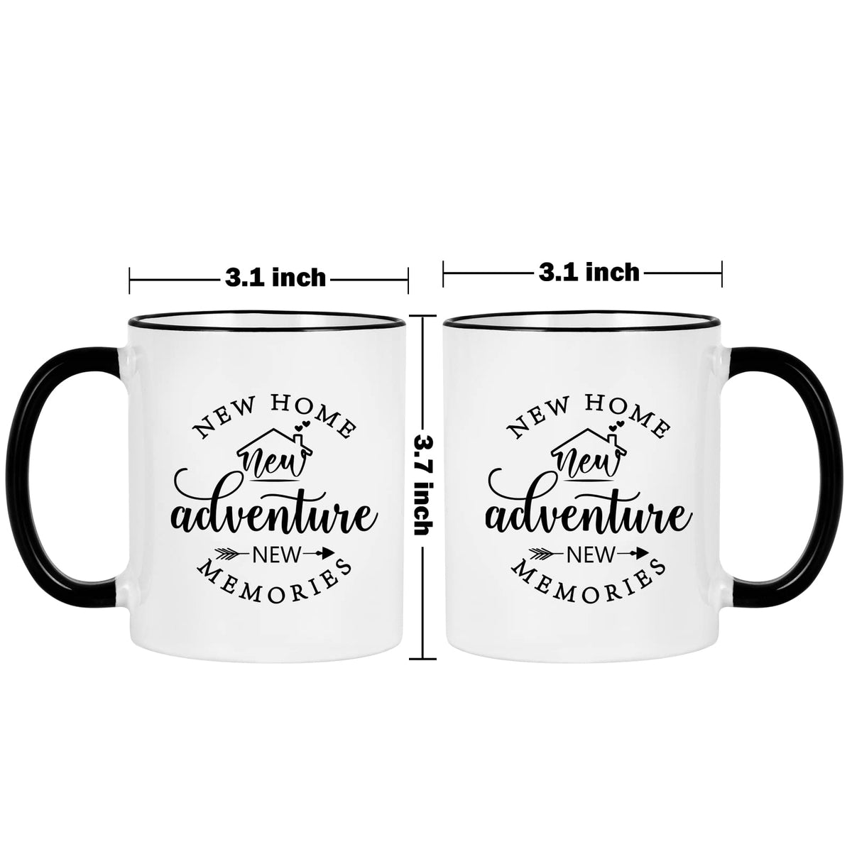 Cabtnca House Warming Gifts New Home, New Home Gift Ideas for Women Men Couple, Christmas Housewarming Gifts, Closing Gift for House Buyers, First Apartment Essentials, 11Oz Pack of 2