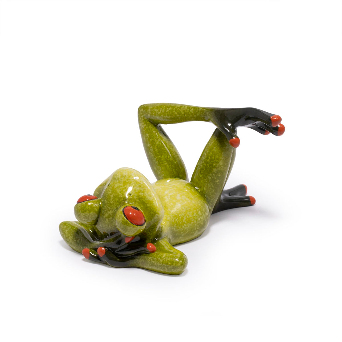 Hodao Cute Frog Phone Stand Holder for Desk – Ocean & Animal Figurine Phone Holder Decoration Unique Gift for Friends, Family, Office & Home Decor (Green-Frog)