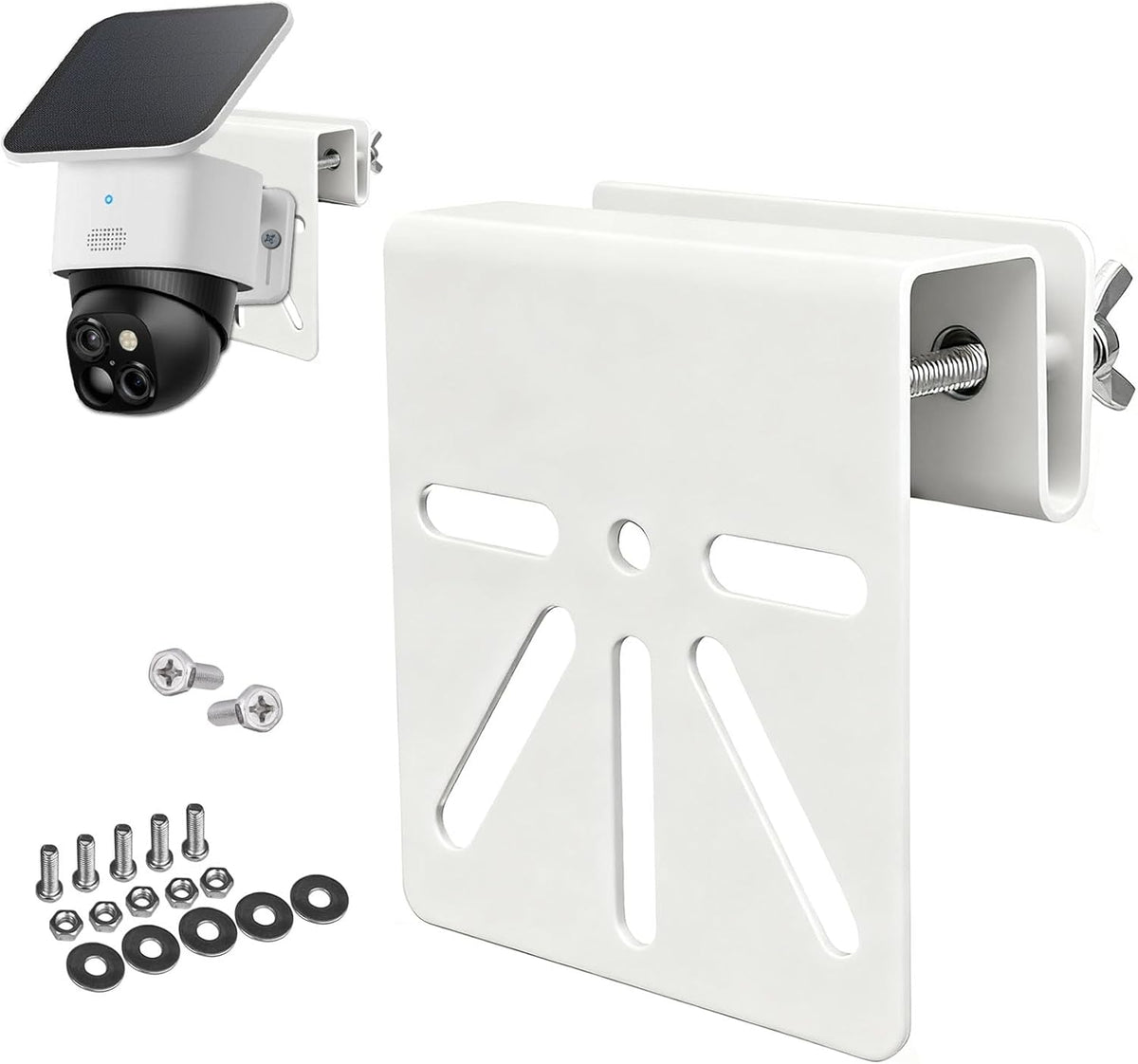 S340, E30/S330, WiTi Gutter mount stainless steel bracket for Eufy SoloCam No Drill Installation, Universal Bracket