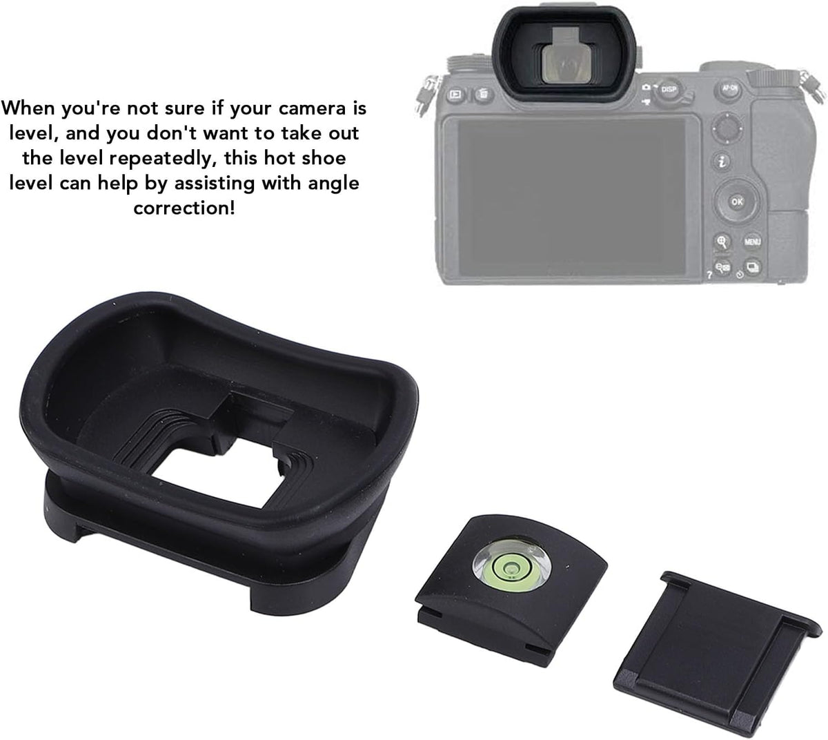 Set Z5 Z6 Z7 Z6II Z7II Z6III Camera Viewfinder Eyecup with Level Tool Hot Shoe Cover for Designed for Comfort