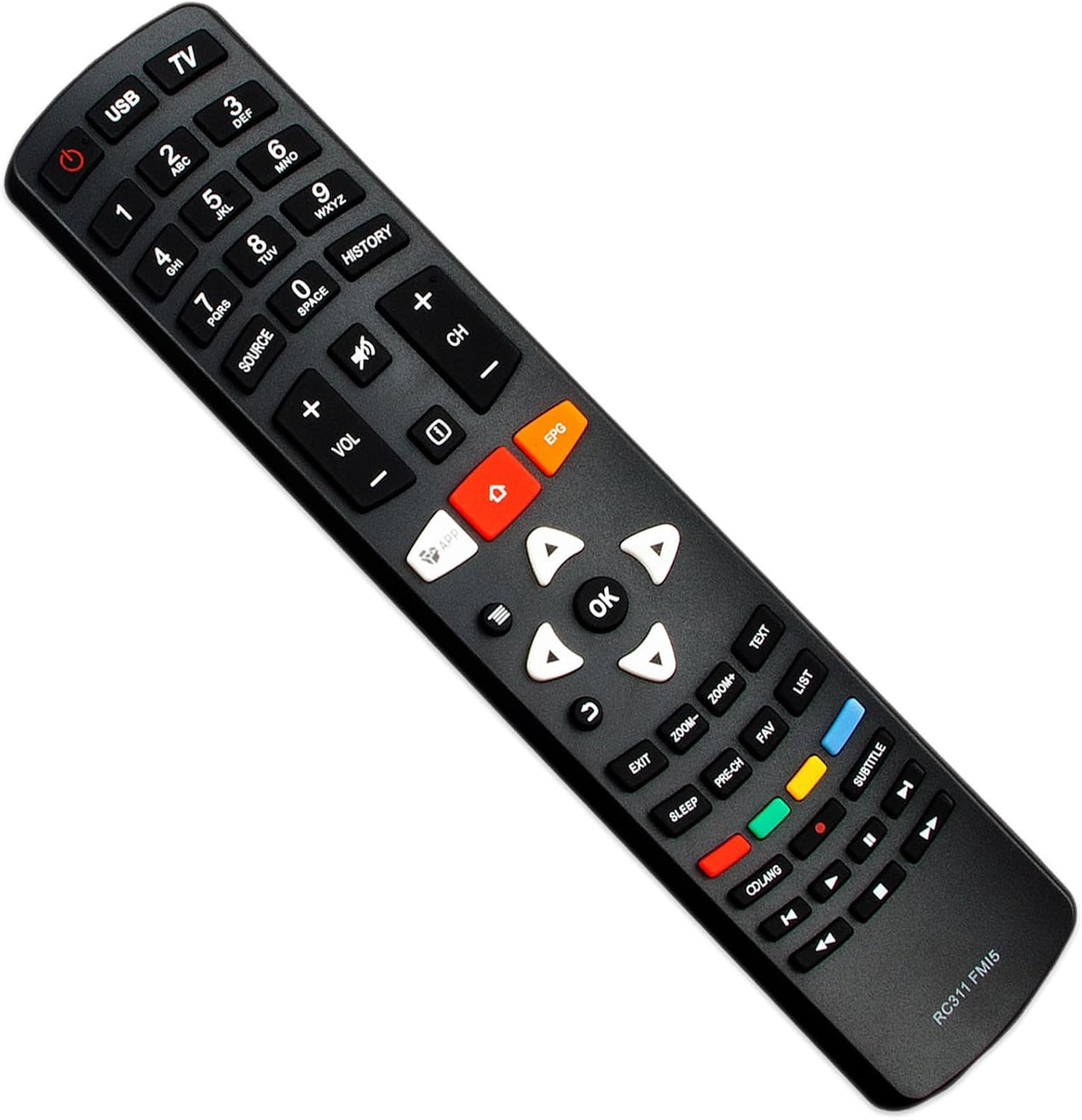 ALLIMITY RC311 FMI5 Replacement Remote Control for VU LCD LED Smart TVs - Model