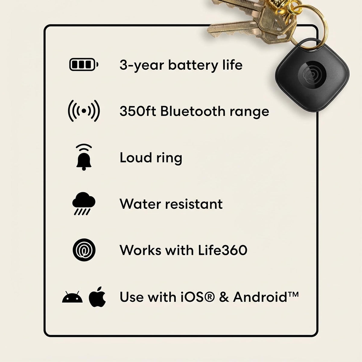 Life360 Tile Essentials - Bluetooth Trackers & Item Locators for Keys, Wallets, Remotes & More; Easily Find All Your Things. Both iOS and Android Compatible. 4-Pack (Mates/Slim/Sticker)