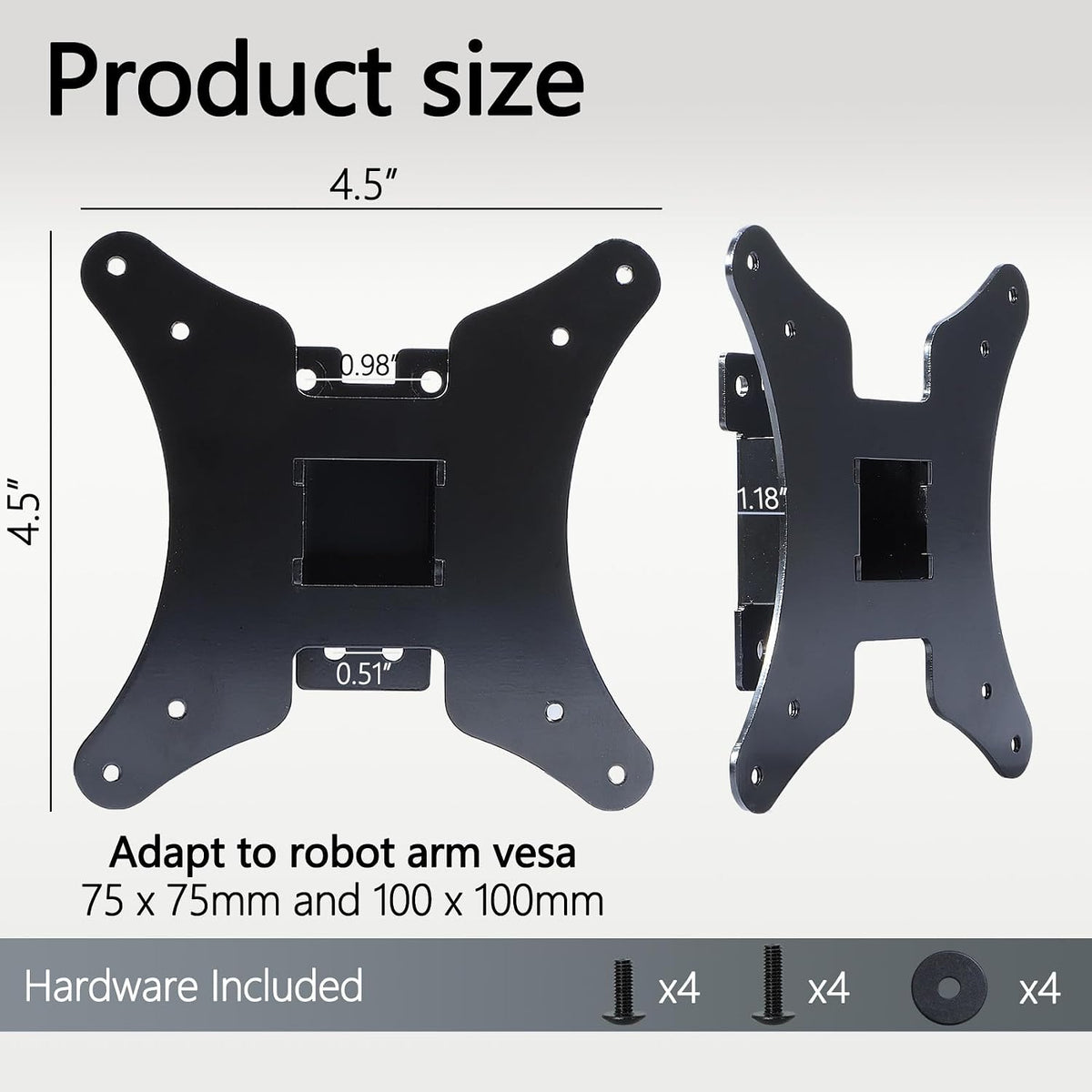 Yunquehe G8 34" G85SB, G85SD S34BG850SN, S34DG850SN, S34DG856SN) 75X75 100X100 Odyssey OLED VESA Mount Adapter