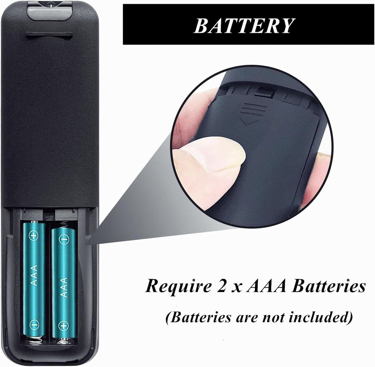 AWO X3 1080P Replacement Remote Control Compatible for XuanPad Full HD Portable Mini Movie Projector