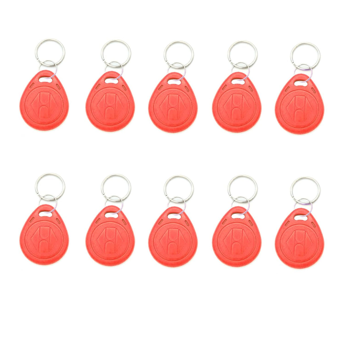 SEIWEI 10pcs 125KHZ Plastic Rewritable Writable ID Cards Keyfobs RFID Copy Key Tags Handheld RFID Copier Writer Readers