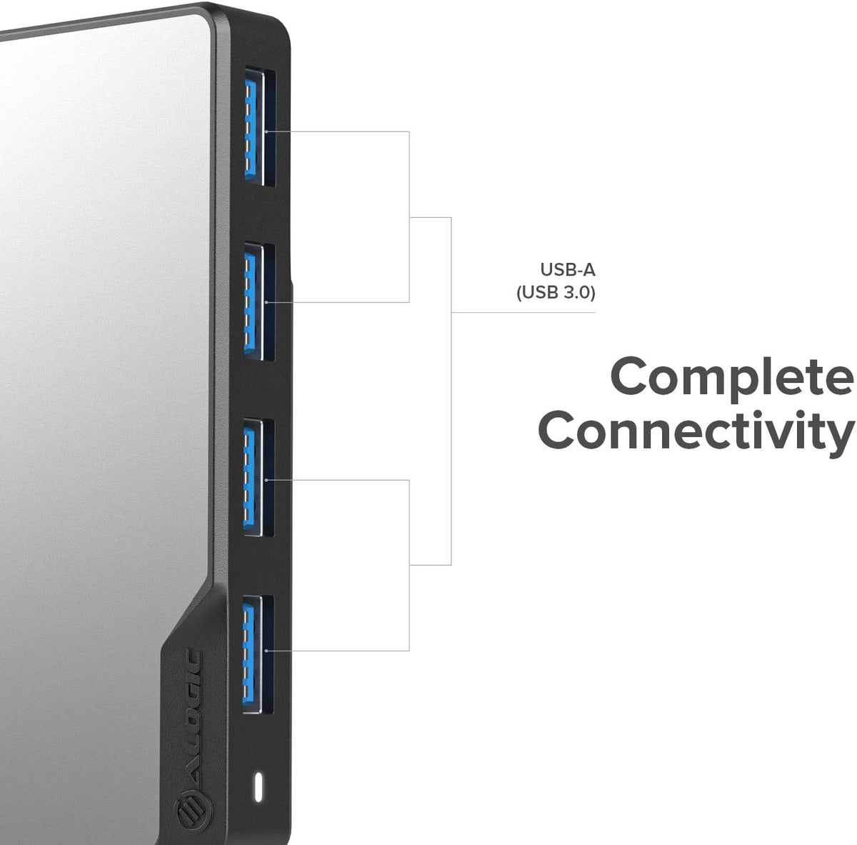 ALOGIC 4in1 4xusb-a 3.0 UCFUUA-SGR USB-c Fusion Swift Hub Dock USB Space Grey
