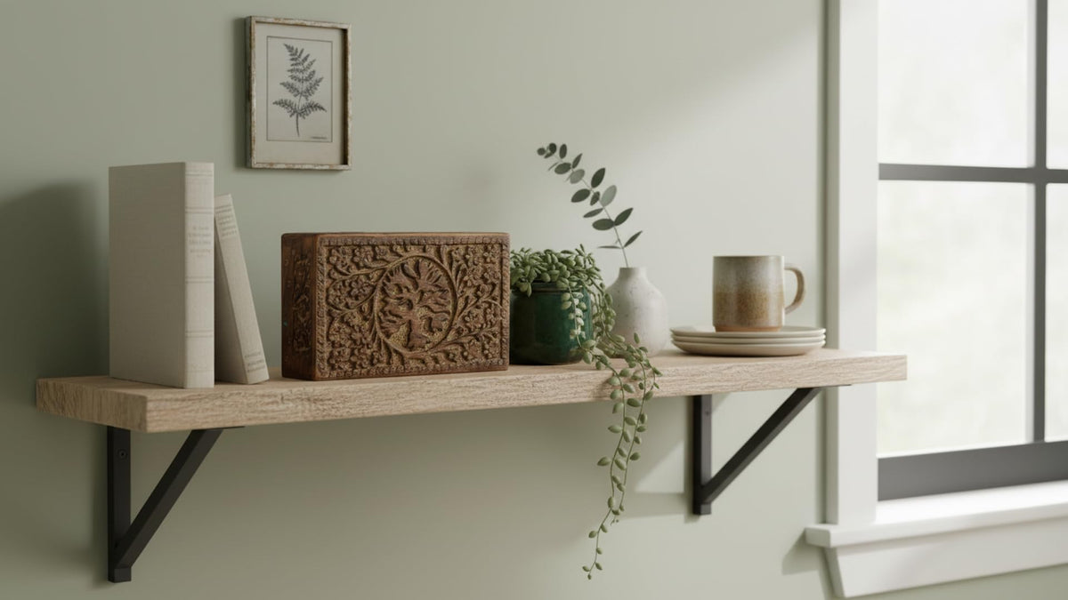 Great Birthday Gift Handmade Decorative Wooden Jewelry Box With Tree Of Life Carving Jewelry Organizer Keepsake Box Treasure Chest Trinket Holder Watch Box Storage Box Housewarming Gifts (Natural)