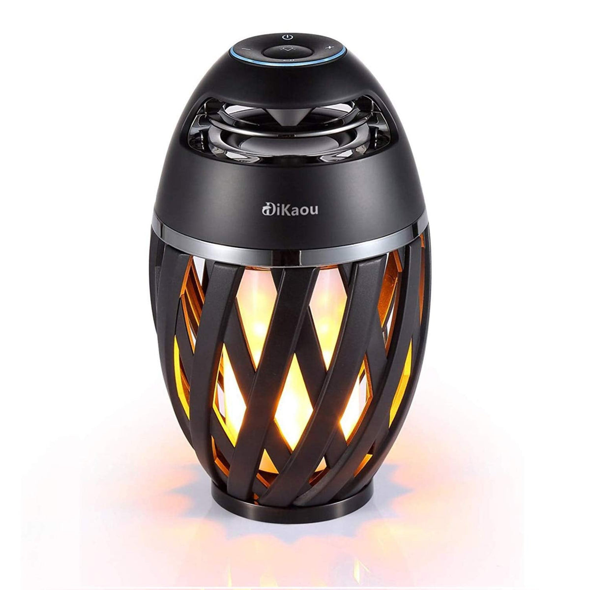 DiKaou Led Flame Table lamp, Torch Atmosphere Bluetooth Speakers&Outdoor Portable Stereo Speaker with HD Audio and Enhanced Bass,LED flickers Warm Yellow Lights BT4.2 for iPhone/iPad/Android
