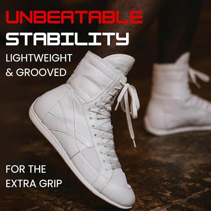Superare Boxing Shoes ??MMA Kick Boxing Pro Fighting Boots and Training Workout Shoes for Men and Women