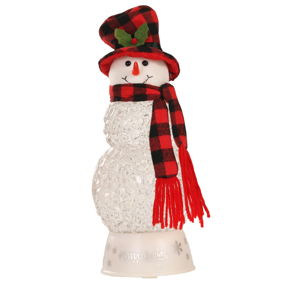 12" H Christmas Snowman Snow Globes Decorations, Snow Globe Lamp - Xmas Musical Box Holiday Decor with Timer, USB Power, Best Christmas,New Year Gift for Men,Women,Kids,Friends