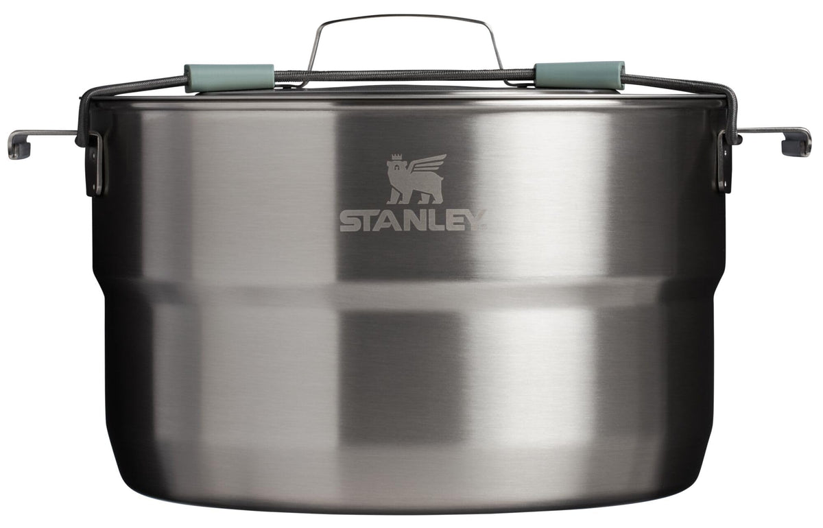 Stanley Wildfare Core 26-Piece Complete Camp Kitchen Cook Set | 4 qt Pot with Lid, 8in Fry Pan | 4 Table Settings, Plates, Bowls, Utensils | Camping Essentials for Your Camp Kitchen | BPA-Free