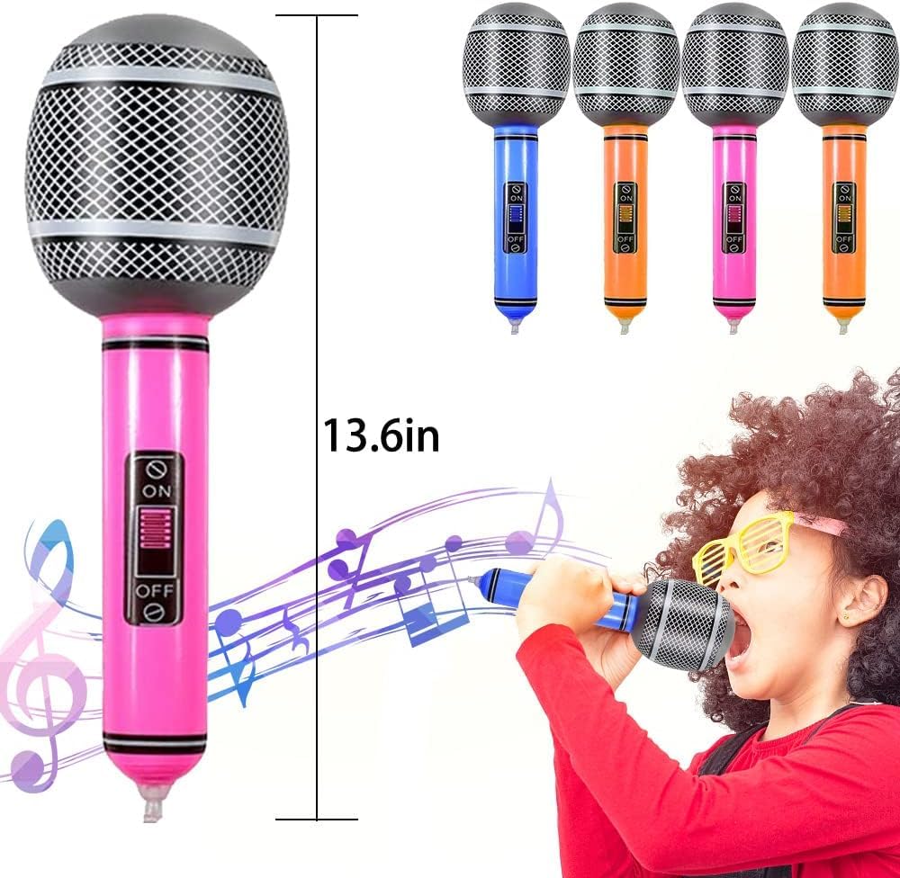 Inflatable Musical Balloons Photo Booth Props Guitar Christmas Halloween Decoration Saxophone Microphone Balloon Instrument Toys, Party Supplies Favors Decorations